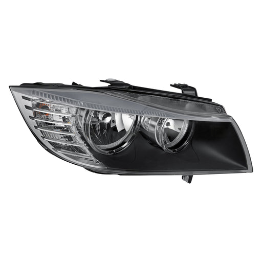 2009-2011 BMW 328i/335i/M3 Passenger Side Headlight Lens Housing E90/E91 Halogen Sedan/Wagon - BM2519123-Partify-Painted-Replacement-Body-Parts