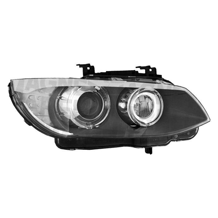 2010-2013 BMW 328i/335i/M3 Passenger Side Headlight Lens Housing E92/E93 W/Led Lamps Convertible/Coupe - BM2519130-Partify-Painted-Replacement-Body-Parts