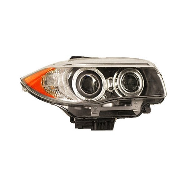 2011-2013 BMW 128i/135i Passenger Side Headlight Lens Housing E82/E88 Xenon W/O Auto Adjust H/Lamps From 3-11 Convertible/Coupe - BM2519137-Partify-Painted-Replacement-Body-Parts