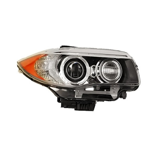 2011-2013 BMW 128i/135i Passenger Side Headlight Lens Housing E82/E88 Xenon W/Auto Adjust H/Lamps From 3-11 Convertible/Coupe - BM2519138-Partify-Painted-Replacement-Body-Parts