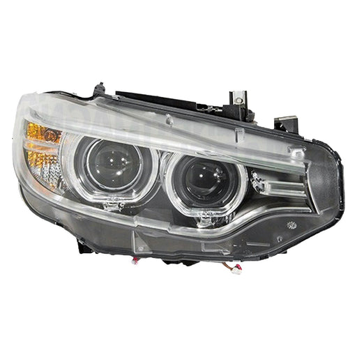 2014-2020 BMW 428i/428i Gran Coupe/430i/430i Gran Coupe/435i/435i Gran Coupe/440i/440i Gran Coupe/M3 Passenger Side Headlight Lens Housing F32/F33 Xenon W/O Adaptive Headlamps Convertible/Coupe/Sedan - BM2519160-Partify-Painted-Replacement-Body-Parts