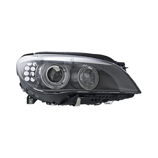 2009-2012 BMW 740i/740Li/750i/750Li/760Li Passenger Side Headlight Lens Housing F01|F02|F04 Bi-Xenon W/Curve Lighting - BM2519168-Partify-Painted-Replacement-Body-Parts