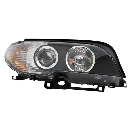 2003-2006 BMW 325Ci/330Ci Passenger Side Headlight Lens Housing E46 Bi-Xenon From 3-03 Convertible/Coupe - BM2519177-Partify-Painted-Replacement-Body-Parts
