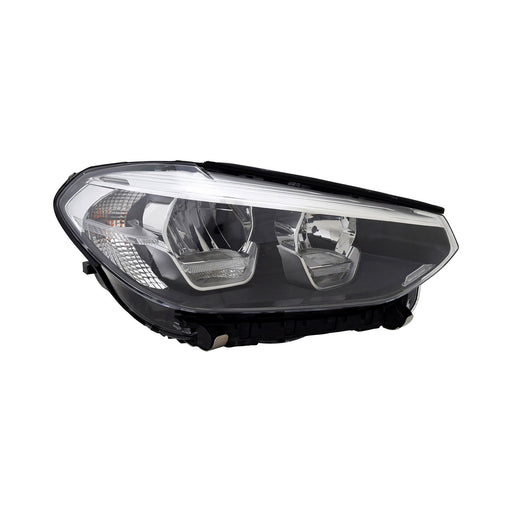2018-2021 BMW X3 Passenger Side Headlight Lens Housing G01 W/O Adaptive Headlamps W/O Cornering Lamps - BM2519180-Partify-Painted-Replacement-Body-Parts