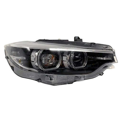 2018-2020 BMW 430i/440i/M4 Passenger Side Headlight Lens Housing F32 Led W/O Adaptive Headlamps Convertible/Coupe - BM2519182-Partify-Painted-Replacement-Body-Parts