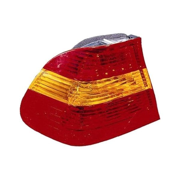 2002-2005 BMW 325i/330i Driver Side Tail Light Assembly E46 Outer W/Amber & Red Lens 4 Door Sedan - BM2800109-Partify-Painted-Replacement-Body-Parts