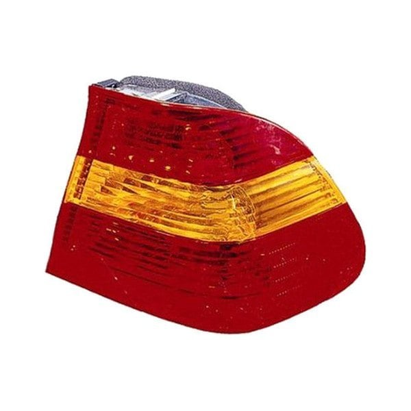 2002-2005 BMW 325i/330i Passenger Side Tail Light Assembly E46 Outer W/Amber & Red Lens 4 Door Sedan - BM2801109-Partify-Painted-Replacement-Body-Parts