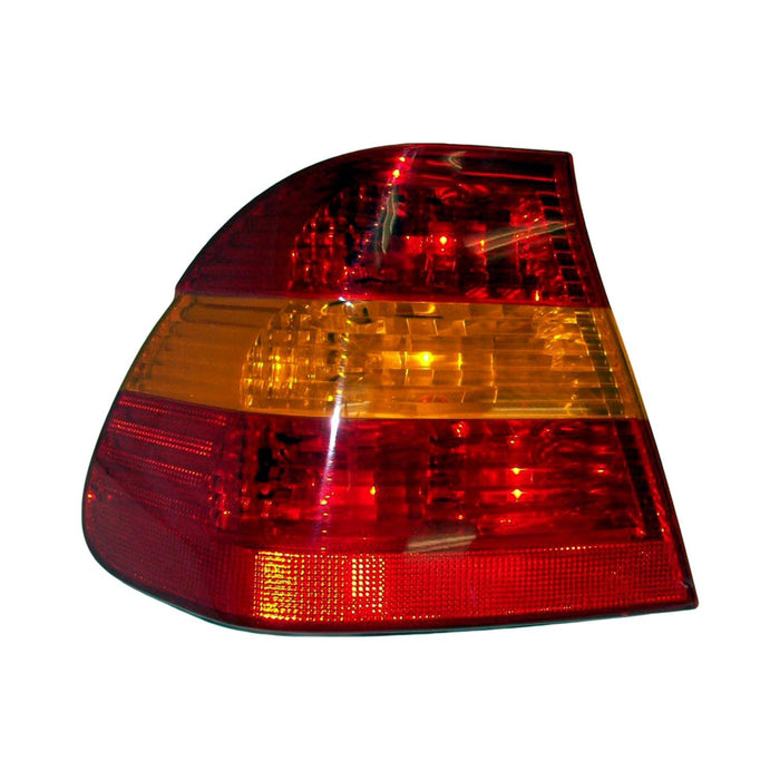 1999 BMW 323i/328i Driver Side Tail Light Housing E46 Amber Lens Outer To 3-03 Includes Lens Convertible - BM2818110-Partify-Painted-Replacement-Body-Parts