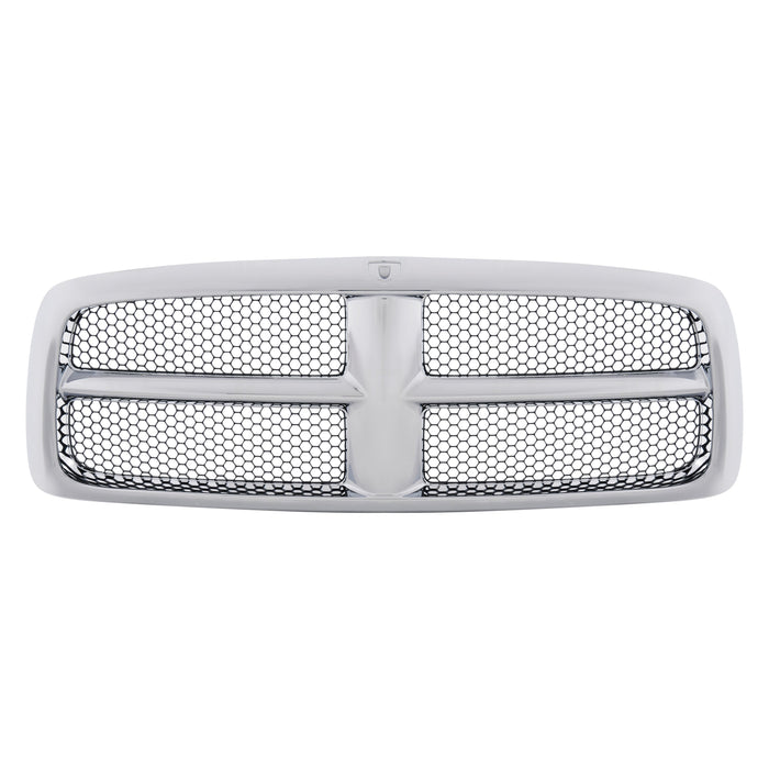 2002-2005 Dodge Ram 1500 CAPA Certified Grille Chrome CAPA Certified Grille Frame/Black Honeycomb Mesh Assembly Crew Cab Pickup - CH1200268-Partify-Painted-Replacement-Body-Parts