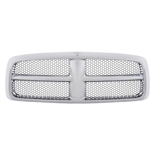 2002-2005 Dodge Ram 1500 CAPA Certified Grille Chrome CAPA Certified Grille Frame/Black Honeycomb Mesh Assembly Crew Cab Pickup - CH1200268-Partify-Painted-Replacement-Body-Parts