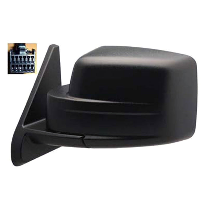 2007-2014 Jeep Patriot Driver Side Door Mirror Power Heated Assembly - CH1320283-Partify-Painted-Replacement-Body-Parts