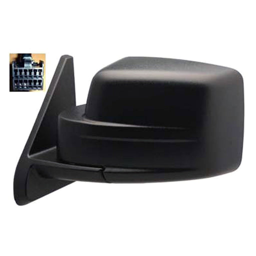 2007-2014 Jeep Patriot Driver Side Door Mirror Power Heated Assembly - CH1320283-Partify-Painted-Replacement-Body-Parts