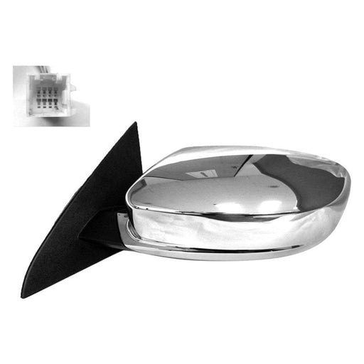 2011-2014 Chrysler 200 Driver Side Door Mirror Power Heated Chrome Assembly - CH1320329-Partify-Painted-Replacement-Body-Parts