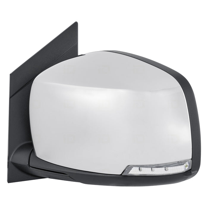 2008-2016 Chrysler Town & Country/Dodge Grand Caravan Driver Side Door Mirror Power Heated W/O Side Object Sensor W/Signal Lamp W/Memory Chrome Assembly - CH1320383-Partify-Painted-Replacement-Body-Parts