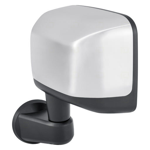 2014 Jeep Wrangler Driver Side Door Mirror Power Heated Non-Folding Chrome Assembly - CH1320389-Partify-Painted-Replacement-Body-Parts