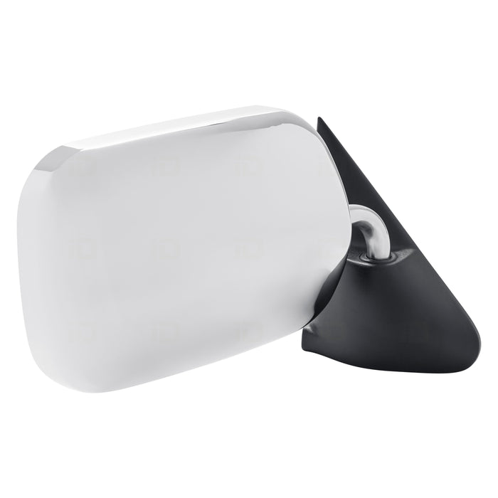 1994-1997 Dodge Ram 1500/2500/3500 Passenger Side Door Mirror Manual Bright & Assembly - CH1321115-Partify-Painted-Replacement-Body-Parts