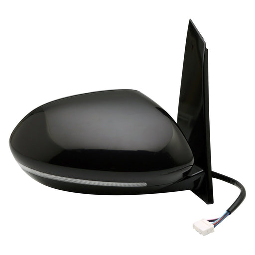 2008-2012 Jeep Liberty Passenger Side Door Mirror Power W/Memory W/Fold-Away Assembly - CH1321280-Partify-Painted-Replacement-Body-Parts