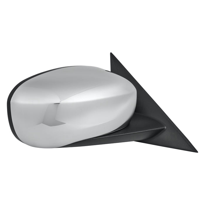 2006-2009 Chrysler 300/Dodge Charger Passenger Side Door Mirror Power Heated Non-Folding W/O Memory Chrome Assembly - CH1321340-Partify-Painted-Replacement-Body-Parts