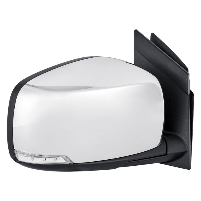 2008-2016 Chrysler Town & Country/Dodge Grand Caravan Passenger Side Door Mirror Power Heated Pwr-Folding W/O Blind Spot Detection W/Signal Lamp Chrome Assembly - CH1321386-Partify-Painted-Replacement-Body-Parts
