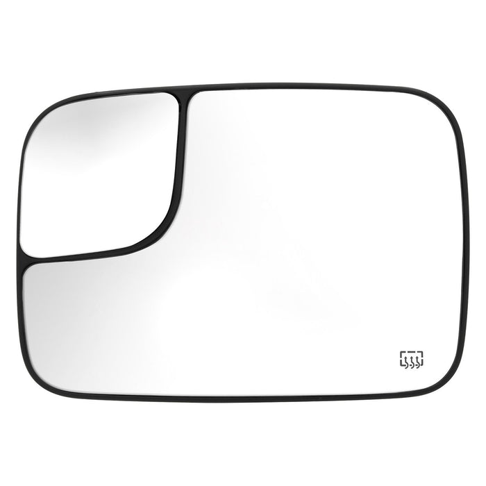 2002-2004 Dodge Ram 1500/2500/3500 Driver Side Door Mirror Glass Power Heated Flat W/Spot Mirror W/Towing Pkg - CH1324120-Partify-Painted-Replacement-Body-Parts