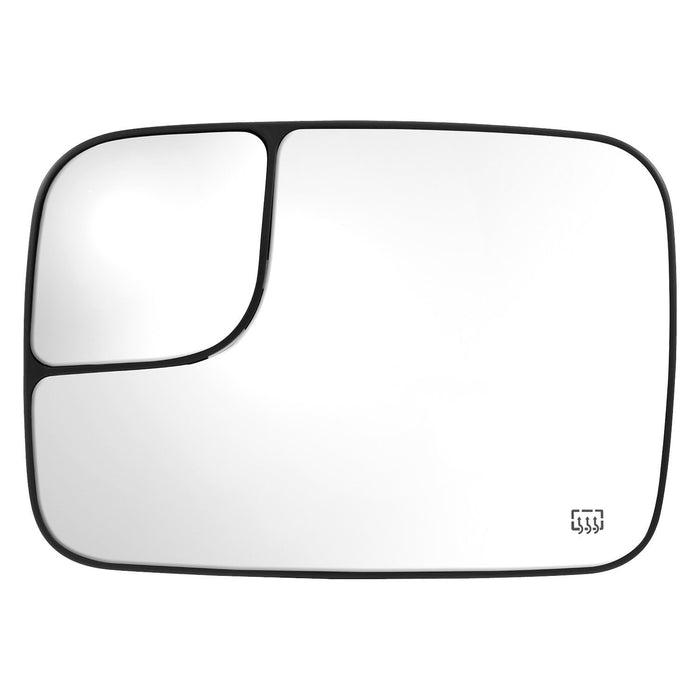 2005-2006 Dodge Ram 1500/2500/3500 Driver Side Door Mirror Glass Power Heated Flat W/Spot Mirror W/Towing Pkg - CH1324121-Partify-Painted-Replacement-Body-Parts