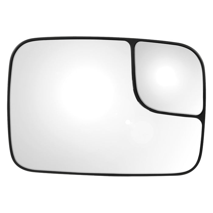 2005-2008 Dodge Ram 1500/2500/3500 Passenger Side Door Mirror Glass Manual Non-Heated Flat W/Spot Mirror W/Towing Pkg - CH1325122-Partify-Painted-Replacement-Body-Parts