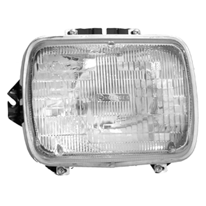 1984-2001 Jeep Cherokee/Comanche/Wagoneer/Wrangler Driver Side Headlight Assembly W/Quad Lamps Low Beam Includes Housing/Rim/Sealed Beam Sealed Beam - CH2500104-Partify-Painted-Replacement-Body-Parts