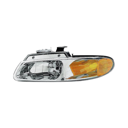 1996-1999 Chrysler Town & Country/Dodge Caravan/Plymouth Voyager Driver Side Headlight Assembly W/O Quad Headlamps Composite - CH2502109-Partify-Painted-Replacement-Body-Parts