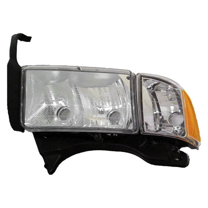 1999-2002 Dodge Ram 1500/2500/3500 Driver Side Headlight Assembly W/Sport Package Includes Park/Signal/Marker Lamps Composite - CH2502123-Partify-Painted-Replacement-Body-Parts