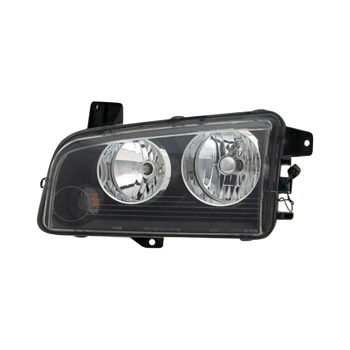 2006-2007 Dodge Charger Driver Side Headlight Assembly Halogen To 11-8-06 Assembly Composite - CH2502163-Partify-Painted-Replacement-Body-Parts