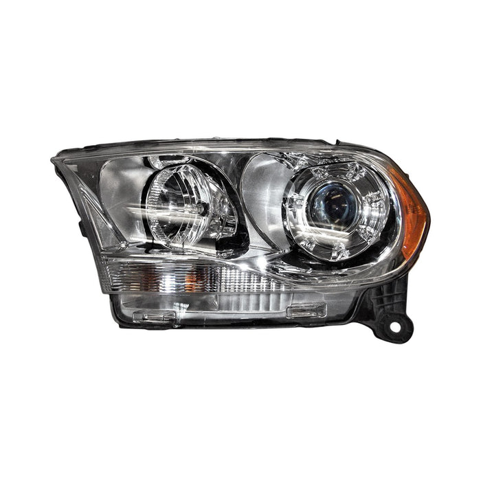2011-2013 Dodge Durango Driver Side Headlight Assembly Xenon Chrome Trim Composite - CH2502237-Partify-Painted-Replacement-Body-Parts