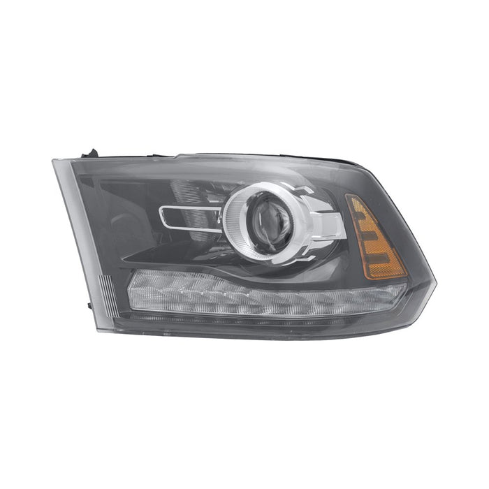 2013-2014 Ram 1500 Sport Driver Side Headlight Assembly Halogen Projector Type Bezel Composite - CH2502245-Partify-Painted-Replacement-Body-Parts