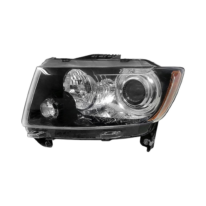 2011-2017 Jeep Compass Limited Driver Side Headlight Assembly Halogen Projector Type Bezel Composite - CH2502253-Partify-Painted-Replacement-Body-Parts
