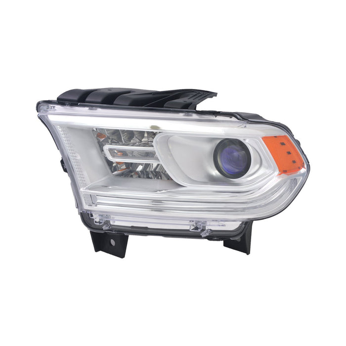 2014-2015 Dodge Durango Driver Side Headlight Assembly Halogen W/O Drl Chrome Trim Composite - CH2502256-Partify-Painted-Replacement-Body-Parts