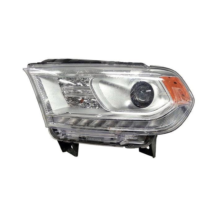 2014-2015 Dodge Durango Driver Side Headlight Assembly Hid Chrome Composite - CH2502259-Partify-Painted-Replacement-Body-Parts