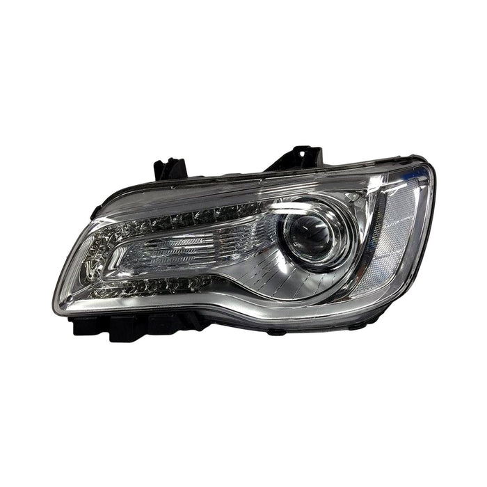 2015-2021 Chrysler 300 C/C Platinum Driver Side Headlight Assembly Type 1 Chrome Bezel Composite - CH2502277-Partify-Painted-Replacement-Body-Parts