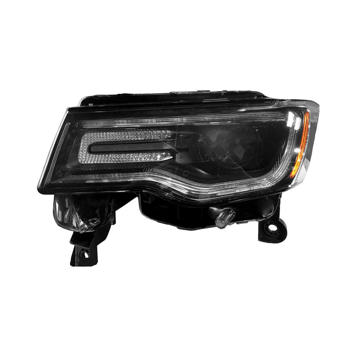 2014-2016 Jeep Grand Cherokee SRT Driver Side Headlight Assembly Bi-Xenon Bezel Composite - CH2502287-Partify-Painted-Replacement-Body-Parts