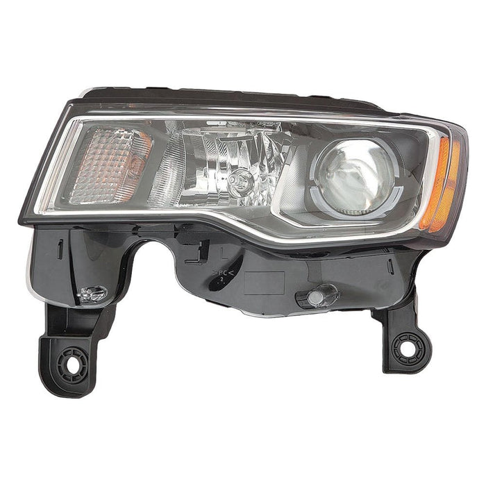 2017-2022 Jeep Grand Cherokee/Cherokee WK Driver Side Headlight Assembly Standard Type Chrome Composite - CH2502297-Partify-Painted-Replacement-Body-Parts