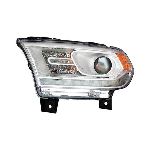2016-2020 Dodge Durango Driver Side Headlight Assembly Halogen W/Drl Chrome Trim Composite - CH2502306-Partify-Painted-Replacement-Body-Parts