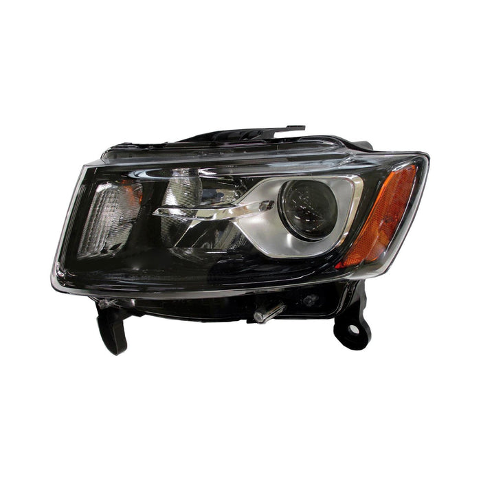 2014-2016 Jeep Grand Cherokee Driver Side Headlight Assembly Halogen Standard Type Composite - CH2502308-Partify-Painted-Replacement-Body-Parts