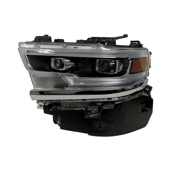 2019-2024 Ram 1500 Driver Side Headlight Assembly Led Premium Chrome Composite - CH2502321-Partify-Painted-Replacement-Body-Parts