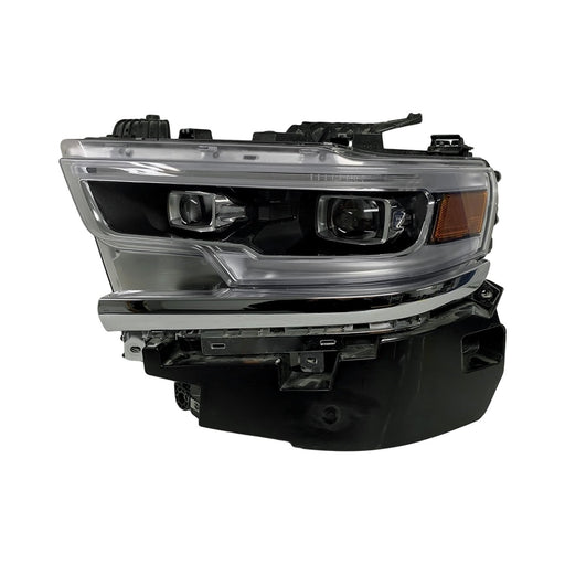 2019-2024 Ram 1500 Driver Side Headlight Assembly Led Premium Chrome Composite - CH2502321-Partify-Painted-Replacement-Body-Parts