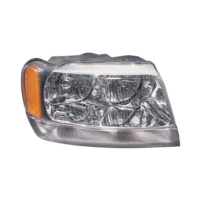 1999-2004 Jeep Grand Cherokee Limited/Overland Passenger Side Headlight Assembly Composite - CH2503120-Partify-Painted-Replacement-Body-Parts