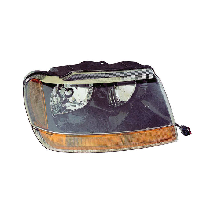 1999-2004 Jeep Grand Cherokee Laredo/Sport Passenger Side Headlight Assembly W/O Headlamp Leveling Composite - CH2503121-Partify-Painted-Replacement-Body-Parts