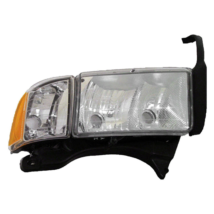 1999-2002 Dodge Ram 1500/2500/3500 Passenger Side Headlight Assembly W/Sport Package Includes Park/Signal/Marker Lamps Composite - CH2503123-Partify-Painted-Replacement-Body-Parts