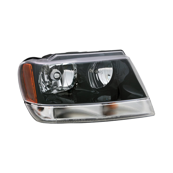 2002-2004 Jeep Grand Cherokee Laredo/Sport Passenger Side Headlight Assembly W/O Headlamp Leveling From 1-02 - CH2503138-Partify-Painted-Replacement-Body-Parts