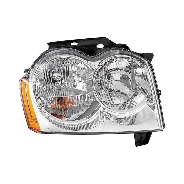 2005-2007 Jeep Grand Cherokee Passenger Side Headlight Assembly W/O Bulbs Or Sockets Composite - CH2503160-Partify-Painted-Replacement-Body-Parts