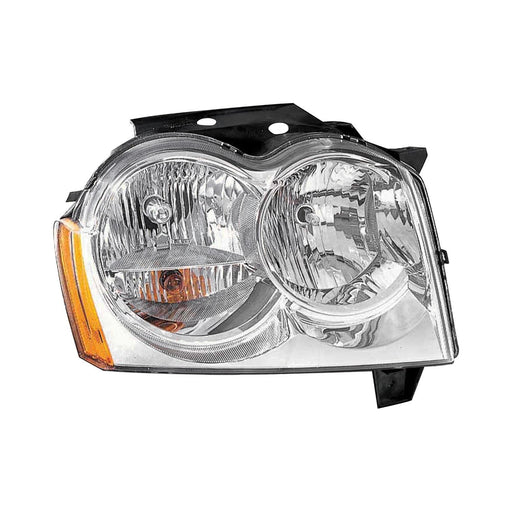 2005-2007 Jeep Grand Cherokee Passenger Side Headlight Assembly W/O Bulbs Or Sockets Composite - CH2503160-Partify-Painted-Replacement-Body-Parts