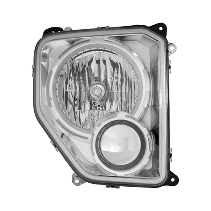 2008-2012 Jeep Liberty Passenger Side Headlight Assembly W/O Fog Lamps Oval Bulb Shield Composite - CH2503221-Partify-Painted-Replacement-Body-Parts