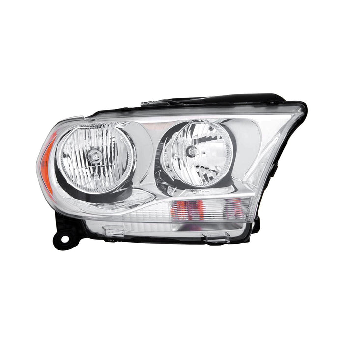 2011-2013 Dodge Durango Passenger Side Headlight Assembly Halogen Chrome Trim Composite - CH2503228-Partify-Painted-Replacement-Body-Parts